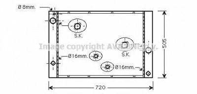 AVA QUALITY COOLING bw2338 -  Радиатор, охлаждение двигателя